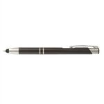 Tres-Chic Touch Stylus - ColorJet - Full-Color Metal Pen - Black-silver