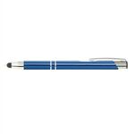 Tres-Chic Touch Stylus - ColorJet - Full-Color Metal Pen - Ocean Blue-silver