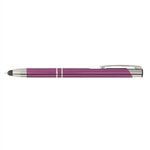 Tres-Chic Touch Stylus - ColorJet - Full-Color Metal Pen - Purple-silver