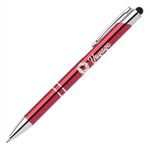 Tres-Chic w/ Stylus - LaserMax - Metal Pen - Bright Red-silver