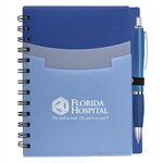 Tri-Pocket Notebook & Satin Pen -  