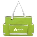 Tri-Pocket Tote Bag - Lime