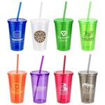 Trifecta 16 oz Tumbler with Lid  Straw -  