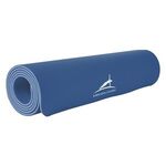 Two-Tone Double Layer Yoga Mat - Blue With Light Blue