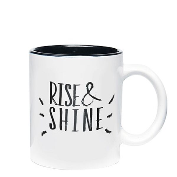 Main Product Image for 11 oz Two Tone Mug - White/Black