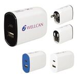 Buy Custom Printed Ul Listed 2-In-1 Usb Type-C Wall Adapter