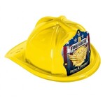 Buy Custom Imprinted Plastic Yellow Fire Hat with Paper Shield