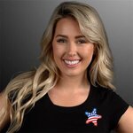 USA American Flag Star Flashing Pin -