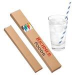 Buy Imprinted Vellum Paper Straw 10-Pack