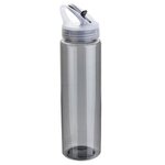 Velo 32 oz PET Bottle with Flip-Up Lid - Clear Black