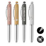 Buy Custom Printed Vivano Softy Metallic Pen w/ LED Light and Stylus