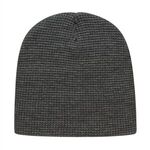 Waffle Knit Beanie - Dark Heather