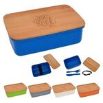 Wheat Lunch Set With Bamboo Lid -  