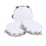 White Top Tambourines - Silver