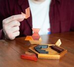 Wooden Hexagon Puzzle -  