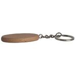 Wooden Oval Keyring -  