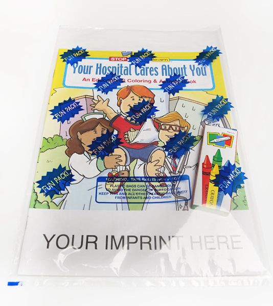 Main Product Image for USA Made Your Hospital Cares About You Coloring Book Fun Pack
