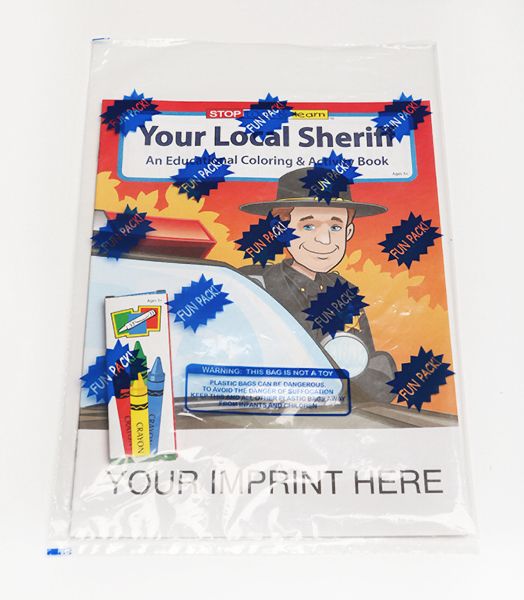 Main Product Image for USA Made Your Local Sheriff Coloring Book Fun Pack