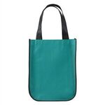 Yuma Non-Woven Curve Bottom Tote Bag - Teal