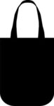 Yuma Sublimated Non-Woven Curve Bottom Tote - Black