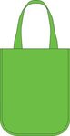 Yuma Sublimated Non-Woven Curve Bottom Tote - Lime