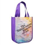 Yuma Sublimated Non-Woven Curve Bottom Tote - Purple