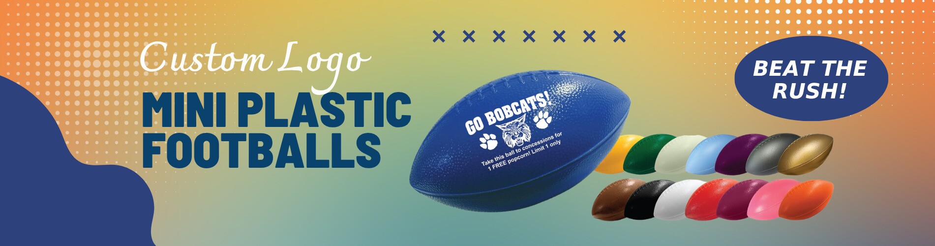 custom printed min footballs