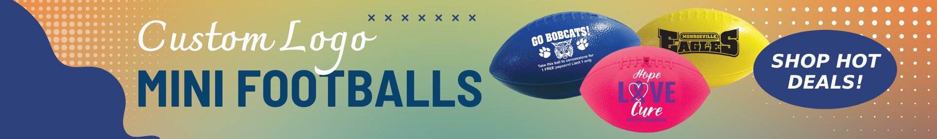 hot deals on custom logo mini footballs